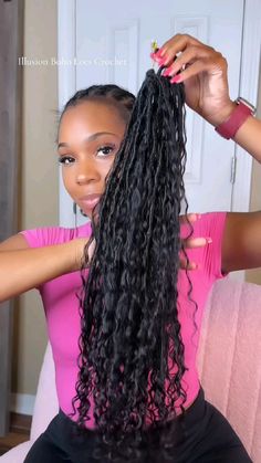 Crochet braids save your life!❤️hair link in my bio
————————————
Video by our hairstylist 💁🏽‍♀️ @vbweavin
Used our Crochet Faux Locs Braids
*
All pictures and videos are made using only OUR wigs from 𝐘𝐆𝐖𝐈𝐆𝐒.⁣⁣⁣⁣⁣
————————————
*
#twistout #bohoknotlessbraids #knotlessbraids #ygwigs #bohobraiding #hairstyle #bohobraids #bulkhair #hairextension #hairstyle #fyb #foryoupage #hairstlist #trending #humanhair #humanhairbraids #minitwist Corn Roll Hair Styles, Braids With Human Hair Curls, Mixing Hair Color, Braids With Human Hair, Braids Human Hair, 1b Hair, Faux Locs Braids, Boho Box Braids, Kanekalon Braids