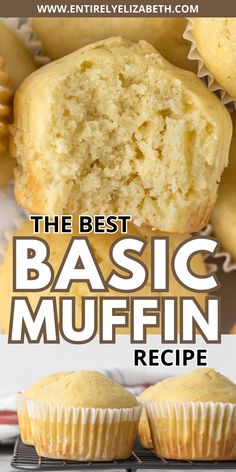 the best basic muffin recipe for breakfast or brunch is easy to make