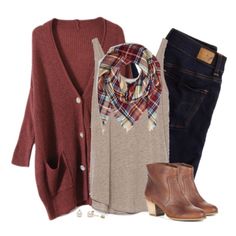 Dear stitchfix stylish, these colors are wonderful for fall! I love the oversized sweater to be comfy without being frumpy! Best, Sue Oversized Cardigan Outfit, Rust Cardigan, Mode Shoes, Looks Jeans, Mode Tips, Cardigan Outfit, Plaid Blanket Scarf, Neue Outfits