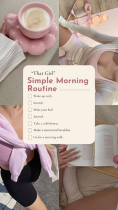 #glowuptips #beautyhacks #skincare #selfcare #transformation #makeover #beautytips #glowingskin #selflove #confidenceboost That Girl Lifestyle Routine, Healthy Girl Morning Routine, It Girl Routine Aesthetic, Aesthetic Routine List, 5 Am That Girl Morning Routine, Clean Girl Aesthetic Routine, That Girl Morning Routine Aesthetic, Wellness Morning Routine, That Girl Routine List