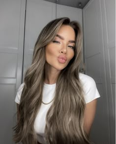 From Blonde To Brown Before And After, Blond To Brown Hair Before And After, Highlights Underneath Hair, Baby Blonde Hair, Blonde Hair Highlights, Perfect Blonde Hair, Brown Hair Inspo, Brunette Hair With Highlights, Color Balayage