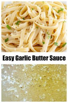 two different types of garlic butter sauce