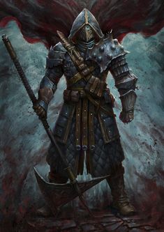 D&D Inspiration Mega Dump - Album on Imgur Hooded Knight Fantasy Art, Fantasy Fighter, Black Gate, Character Motivation, River Flow, 3d Karakter, Hunter Art, Medicine Man, Knight Art