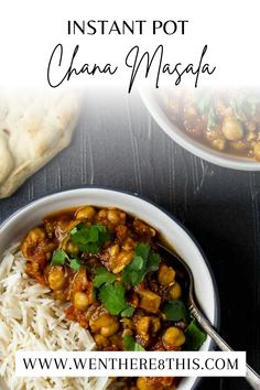 This Instant Pot Chana Masala (also called Punjabi Chole Masala or Chickpea Curry) is a spicy, flavor packed dish of chickpeas, tomatoes and spices. Indian Chickpea Curry, Chickpea Curry, India Food, Meal Prep Bowls, Masala Recipe, Instapot Recipes, Idee Pasto Sano, Delicious Vegetarian, Indian Cooking