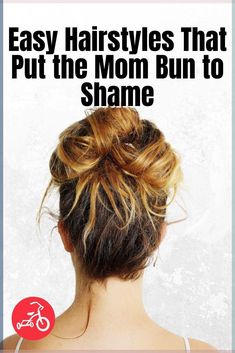 Goodbye, Mom Bun: No-Fail Mom Hairstyles You Can Totally Master - We’ve got cute and easy styles that put the mom bun to shame, and if you invest a few extra minutes in one of these hairstyles for moms you won’t be sorry. From pretty ponies to beautiful braids, these easy hair do’s will get you up and at ’em to take on the day. Mom Hair Do, Easy Updos For Moms, Easy Mom Hairstyles Curly Hair, Hairstyles For New Moms, Simple Hairstyles For Moms, Long Mom Hairstyles, Quick Casual Updo, Everyday Mom Hairstyles, Quick Mom Hairstyles Shoulder Length