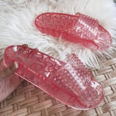 Chinese Laundry New In Box!!! Hot Pink Pool Slides Super Cute Just Changed My Mind And Can’t Return Size 9- True To Size Pink Pool, Strawberry Soda, Chinese Laundry Shoes, Chinese Laundry, Pool Slides, Glow Up?, My Mind, Hot Pink, Slides