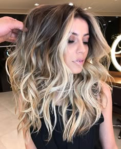 White Blonde Highlights, Brown Hair With Highlights And Lowlights, Highlights Ombre, Ombre Highlights, Bronde Hair, Hair Done, Lily Aldridge