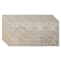 four white place mats with decorative designs on the top and bottom, set against a white background