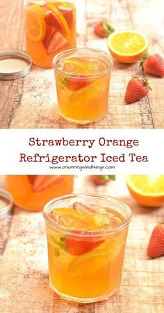 strawberry orange refrigerator iced tea recipe