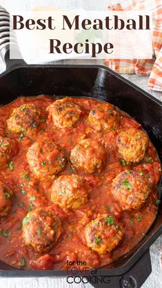 the best meatball recipe in a skillet