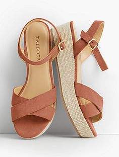 Gabriella Espadrille Platforms Sole Sisters, Fashion Shoes Heels, Platform Espadrille Sandals, Fashion Shoes Sandals, Shoes For Girls, Girly Shoes, Sandal Heels, Stylish Sandals, Fashion Sandals