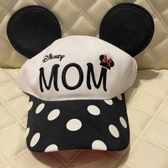 Disney Mom Hat. Brand New With Tags. Just Don’t Like Hats. Message With Questions Or Offers Adjustable Black Minnie Mouse Hat, Black Adjustable Minnie Mouse Hat, Fun Mickey Mouse Themed Hat One Size Fits Most, Casual Cotton Mickey Mouse Hats, Casual Cotton Hats With Mickey Mouse Detail, Casual Mickey Mouse Baseball Cap, Casual Black Mickey Mouse Hat, Fun Mickey Mouse Hat, Adjustable Cotton Mickey Mouse Hat