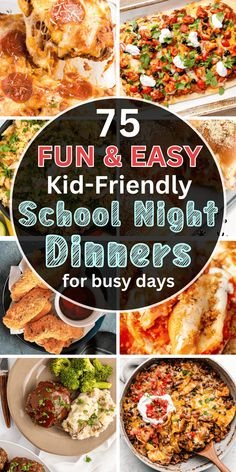 the top five fun and easy kid - friendly school night dinners for busy days