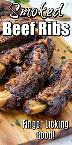 Smoked Beef Ribs In Electric Smoker, Smoked Beef Spare Ribs, Smoked Beef Ribs In Smoker, Smoker Beef Ribs, Beef Ribs On The Grill, Beef Ribs Smoked, Traeger Ideas, Smoked Beef Roast