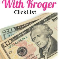 money with kroger clicklist is shown in this image, and it's on