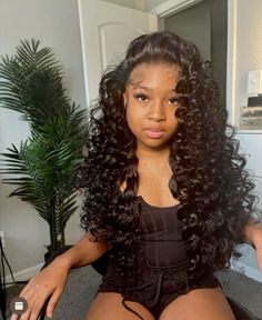 Flip Over Deep Wave Wig Wand Curls, Sew In Hairstyles For Black Women Curly, Long Weave With Curls, Half Up Half Down Wand Curls, Wand Curls On Weave, Curly Wig Hairstyles Black Women, Curly Sew In, Competition Hair