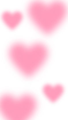 pink hearts are arranged on a white background