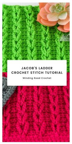 the jacob's ladder crochet stitch pattern