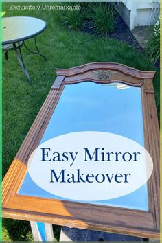 Easy mirror makeovers. Check out this collection of trash to treasure mirrors and their simple updates for any decor, cottage style, farmhouse and country, traditional and more. Mirrors Entryway Ideas, Repaint Mirror Frame Diy, White Wash Mirror Frame Diy, Mirror Repurpose Upcycling, Spray Painting Mirror Frame, White And Gold Mirror Frame, Update A Mirror Frame, Painted Antique Mirror Frame, Cottage Mirror Ideas