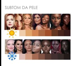 Deep Autumn Makeup, Deep Winter Palette, Human Skin Color, Pantone Color Chart, Warm Skin Tone, Cool Skin Tone, Mild Cleanser, Seasonal Color Analysis