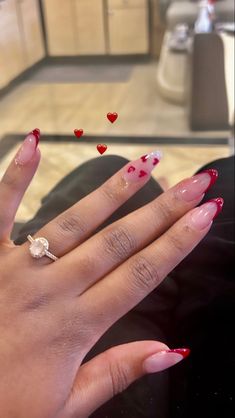 Cute Red Nails, Simple Acrylic Nails, Pretty Nail Designs, Acrylic Nails Coffin Short, Dream Nails