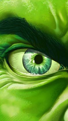 an image of the incredible hulk eye