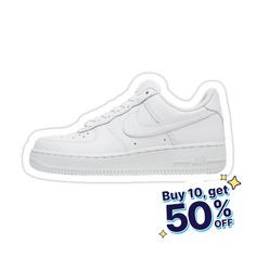 Decorate laptops, Hydro Flasks, cars and more with removable kiss-cut, vinyl decal stickers. Glossy, matte, and transparent options in various sizes. Super durable and water-resistant. Air Force Nike, White Air Forces, Woman Accessories, White Shoes, Nike Air Force, Nike Shoes, Air Force, Decorate Laptops, Vinyl Decal Stickers