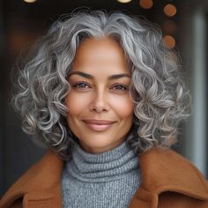 Grey Curly Lace Front Wig, Lume Hair Wigs, Gray Hair Shoulder Length, Salt And Pepper Wig, Salt And Pepper Wigs For Black Women, Silver Curly Hair Natural Curls, Salt And Pepper Curly Hair, Curly Hair Wig Styles, Gray Hair Styles For Women Over 50