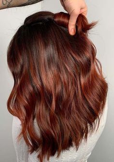 Rambut Brunette, Red Ombre Hair, Bright Red Hair, Hair Color Auburn, Winter Hair Color, Winter Hair, Ombre Hair Color, Auburn Hair, Trending Hairstyles