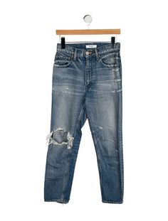 Moussy Straight Leg JeansBlueLight Wash with High-Rise5 PocketsDistressed AccentsZip & Button ClosureFit:Jeans by Moussy typically fit true to size. Leg Jeans, Straight Leg Jeans, Straight Leg, Clothes For Women, Clothes