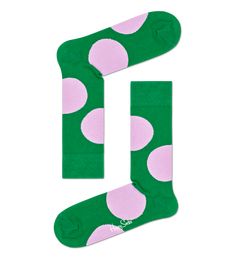 Big, bigger, Jumbo Dot socks. The green and pink pair is a larger than life version of our signature Bot Dot pattern, perfect for moments when you want to show some personality without showing off. Polka Dot Socks, Larger Than Life, Happy Socks, Novelty Socks, Colorful Socks, Green And Pink, Free Gift Wrapping, Dots Pattern, Design Store