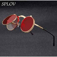 Vintage Steampunk Flip Sunglasses Retro Round Metal Sun Glasses For Men And Women Brand Designer Circle Oculos Elevate Your Style With Our Vintage Steampunk Flip Sunglasses! Designed For Both Men And Women, These Retro Round Metal Sun Glasses Add A Touch Of Vintage Flair To Any Outfit. With Their Unique Flip Feature And Brand Designer Circle, They're The Perfect Blend Of Fashion And Function. Step Into The Past While Shielding Your Eyes From The Sun In Style. Measurements- Lens Width: 50mm Lens Flip Sunglasses, Smith Sunglasses, Circle Glasses, Circle Sunglasses, Vintage Steampunk, Sunglasses Retro, Cool Glasses, Glasses For Men, Fashion Inspiration Design