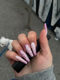 Long Acrylic Nails, Toe Nails, Simple Nails, Trendy Nails, Long Nails, Crochet Designs, Stylish Nails, Nail Inspo, Cute Nails