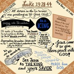 a poster with the words luke 19 - 24 and other things to do on it