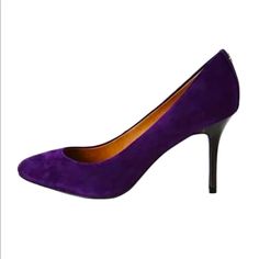 Nib Beautiful And Timeless Coach Nala Pumps *100% Authenticity Guaranteed *Color: Deep Plum *Size: Us 5.5m *Style:Q2043 *Suede Deep Plum, Coach Shoes, Color Purple, Shoes Women Heels, Plum, Shoes Heels, Pumps, Women Shoes, Heels