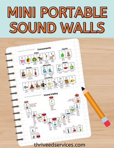 a printable mini portable sound walls for kids