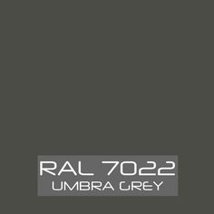 the logo for ral 702 2 umbra grey