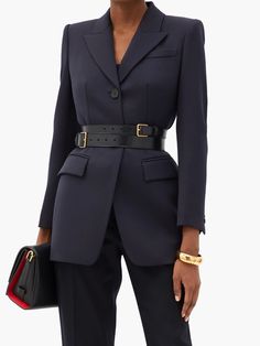 Style Blazer, Looks Chic, Suit Fashion, Work Attire, Wool Jacket, Look Fashion, Classy Outfits, Suits For Women