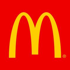 a mcdonald's logo on a red background