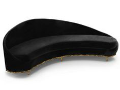 an image of a black curved object on white background