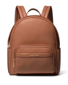 Michael Kors Bex Medium Leather Backpack Michael Kors Luggage, Leather Backpack Handbag, Backpack Reviews, Medium Backpack, Commute To Work, Functional Accessories, Backpack Straps, Leather Design, Handbag Backpack