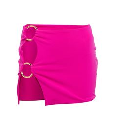 Exclusive to Mytheresa – Ring-detail cutout miniskirt Summer Mini Skort For Pool, Summer Night Out Mini Swim Skirt, Chic Stretch Mini Skirt For Beach, Summer Cutout Bottoms For Night Out, Summer Beach Cutout Bottoms, Beachwear Mini Skirt For Beach, Beachwear Swimwear With Built-in Shorts And Mini Skirt, Chic Beach Skort With Built-in Shorts, Summer Party Bottoms With Cutout Detail