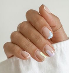 Natural Nails Manicure, Pink French Nails, Minimal Nails Art, Nail Prep, Minimal Nails, Double Denim, Minimalist Nails, Unique Nails