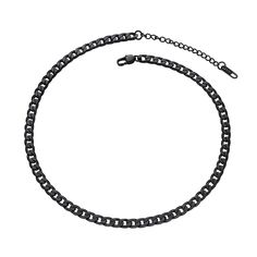 PRICES MAY VARY. ♦ Metal:100% Solid Stainless Steel with Black Plated, High Quality and Environmentally Friendly, nickel-free, lead-free, Hypoallergenic, Non-irritating to Skins. ♦♦ Necklace ♦♦ Length: 14 inch - 16 inch adjustable, width: 4mm. Very Sturdy and Durable Cuban Chain, Smooth Surface, Comfortable Wearing Feeling. ♦ Improved Lobster Clasp, Easy to Use and Better Quality; ♦ This Chain Necklace is Perfect for Alone Necklace, Layering Necklaces, Pendant Necklace, for both Men Women, Minim Necklaces For Men, Cuban Link Necklace, Cuban Link Chain Necklaces, Necklaces Pendant, Layering Necklaces, Gothic Necklace, Necklace Layering, Hypoallergenic Jewelry, Chain Necklaces