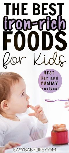 the best iron - rich foods for kids list and yummy yogurt recipe