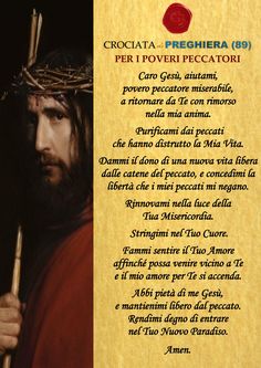 an image of jesus holding a stick with the words crocciata per poveri peceatori