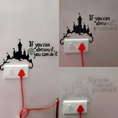 there is a light switch with some red wires attached to it and the words if you can give it, you can do it