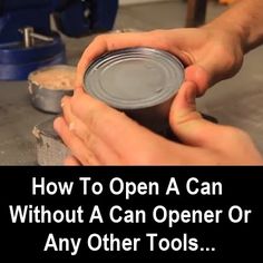 Earlier in the year we did the post: How To Open A Can With No Tools (Without wasting any food), but as many folks pointed out, the guy in the video used a knife to ease lid open a bit. To my mind it still proved it could be done without a knife, the... Survival Ideas, Astuces Diy, Apocalypse Survival, By Any Means Necessary, Zombie Survival, Emergency Food, Homestead Survival, Disaster Preparedness