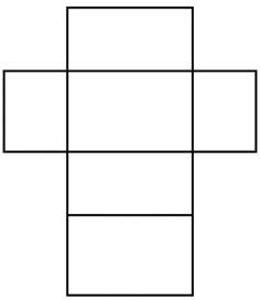 the four squares are divided into three sections