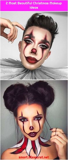 Pennywise Costume Female Makeup, It Face Paint Clown, Female Clown Makeup Halloween, Pennywise Clown Makeup, Glam Pennywise Makeup, Cute Pennywise Makeup, Pennywise Makeup Boy, Zombie Clown Makeup, Pennywise Makeup Women